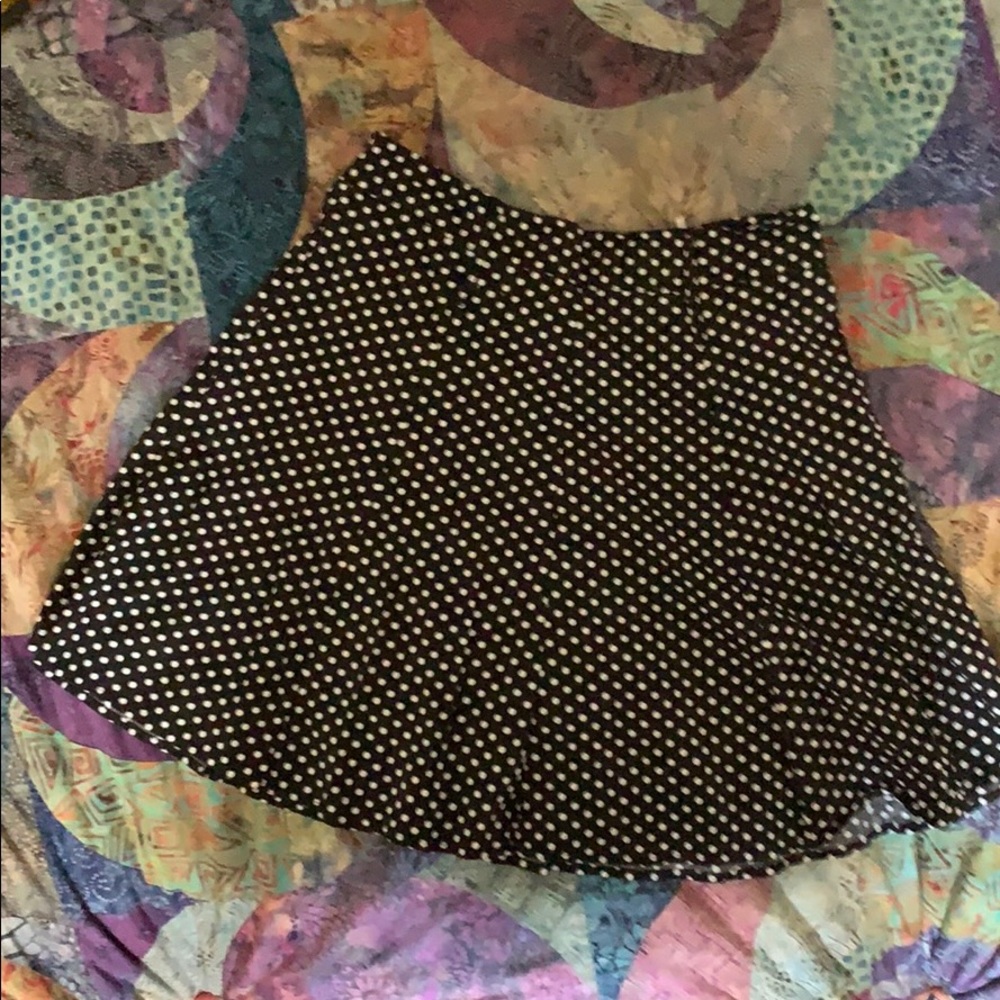 Black and white Polka Dot Skirt